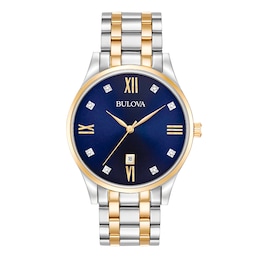 Previously Owned Bulova Men's Watch Diamonds Collection 98D130