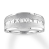 Thumbnail Image 1 of Previously Owned Men's Diamond Ring 1 carat tw Square-cut 14K White Gold