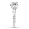 Thumbnail Image 3 of Previously Owned Diamond Engagement Ring 1-7/8 ct tw Emerald-cut 14K White Gold