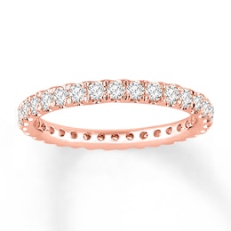 Previously Owned Diamond Eternity Band 1 ct tw Round-cut 14K Rose Gold