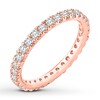 Thumbnail Image 4 of Previously Owned Diamond Eternity Band 1 ct tw Round-cut 14K Rose Gold