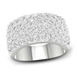 Previously Owned Lab-Grown Diamond Ring 3 ct tw Round 14K White Gold