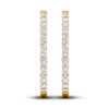 Thumbnail Image 3 of Previously Owned Lab-Grown Diamond Hoop Earrings 10 ct tw Round 14K Yellow Gold