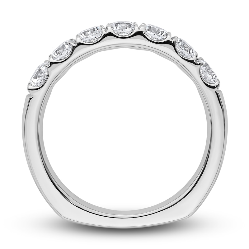 Main Image 2 of Previously Owned Diamond Anniversary Band 1 ct tw Round 18K White Gold