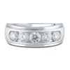 Thumbnail Image 1 of Previously Owned Men's Lab-Grown Diamond Anniversary Band 2 ct tw Round 14K White Gold