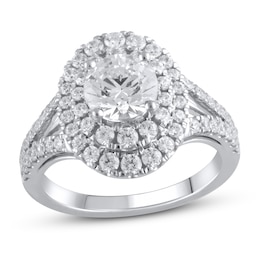 Previously Owned Lab-Grown Diamond Engagement Ring 2-3/8 ct tw Round 14K White Gold