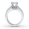 Thumbnail Image 2 of Previously Owned Diamond Bridal Set 3 cttw Princess-cut/Round 14K White Gold