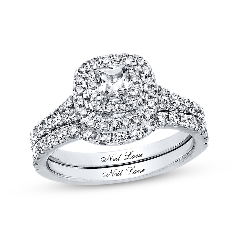 Main Image 1 of Previously Owned Neil Lane Bridal Set 1-1/3 ct tw Diamonds 14K White Gold