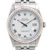 Thumbnail Image 1 of Previously Owned Men's Datejust 36 18K White Gold & Stainless Steel Watch 41624591041 (Model: 16234)