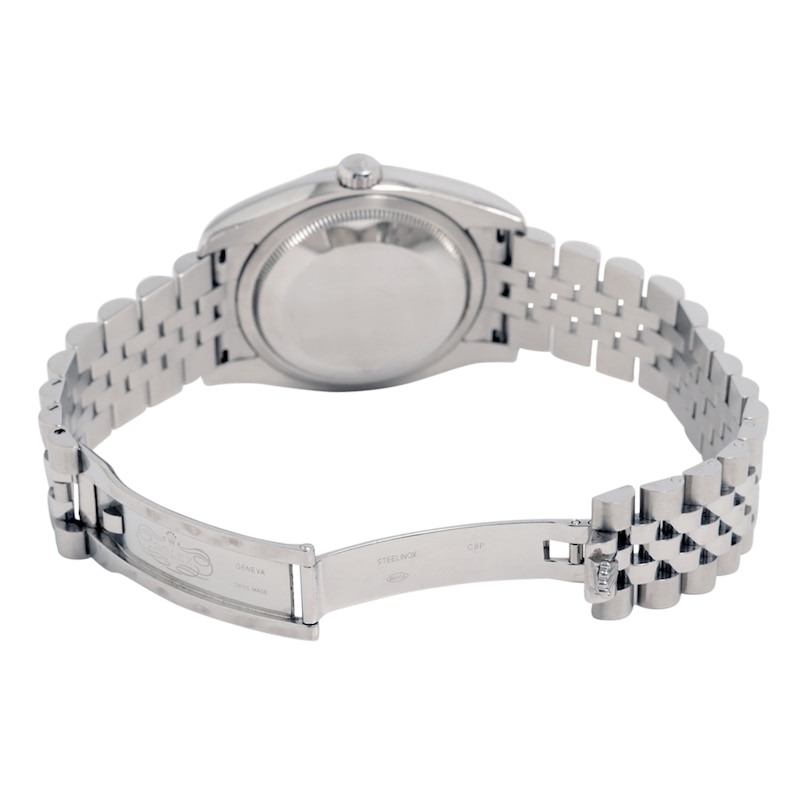 Main Image 2 of Previously Owned Men's Datejust 36 18K White Gold & Stainless Steel Watch 51024782594 (Model: 116234)
