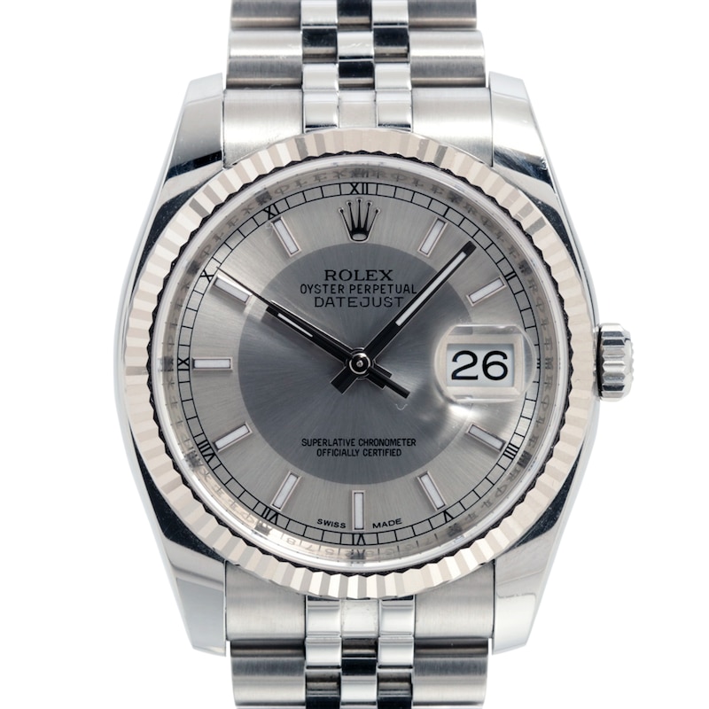 Main Image 1 of Previously Owned Men's Datejust 36 Stainless Steel Watch 52924077522 (Model: 116234)