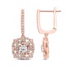 Thumbnail Image 2 of Previously Owned Diamond Dangle Earrings 5/8 ct tw Round 10K Rose Gold