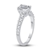 Thumbnail Image 2 of Previously Owned Diamond Engagement Ring 1-1/2 ct tw Emerald/Round Platinum