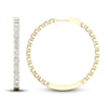Thumbnail Image 1 of Previously Owned Lab-Grown Diamond Hoop Earrings 5 ct tw 14K Yellow Gold