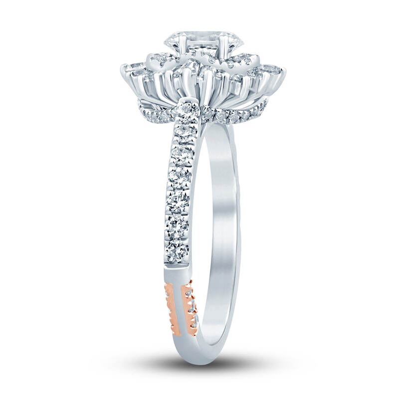 Main Image 2 of Previously Owned Pnina Tornai Diamond Engagement Ring 1-1/4 ct tw Oval/Baguette /Round 14K White Gold