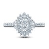 Thumbnail Image 3 of Previously Owned Pnina Tornai Diamond Engagement Ring 1-1/4 ct tw Oval/Baguette /Round 14K White Gold