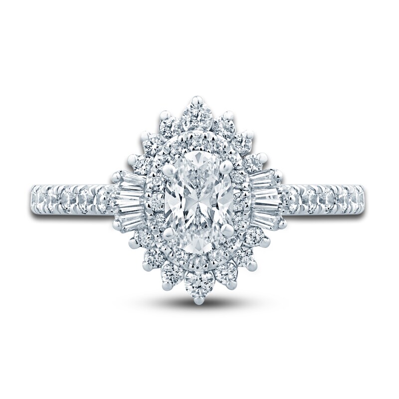 Main Image 3 of Previously Owned Pnina Tornai Diamond Engagement Ring 1-1/4 ct tw Oval/Baguette /Round 14K White Gold