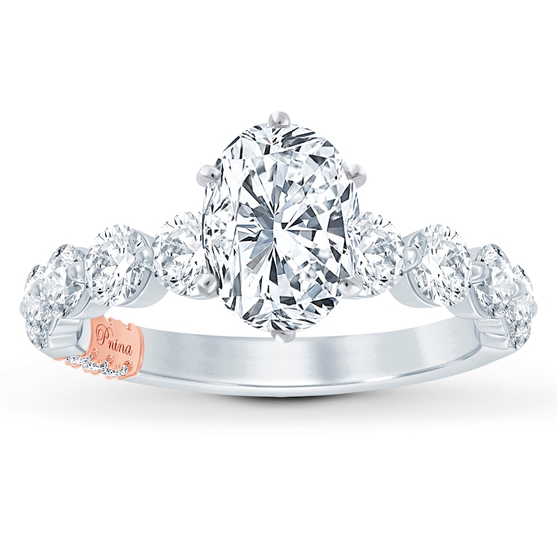 Main Image 3 of Previously Owned Pnina Tornai Diamond Engagement Ring Setting 1 ct tw Round 14K White Gold