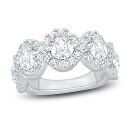 Previously Owned Lab-Grown Diamond Anniversary Band 3 ct tw Round 14K White Gold