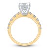 Thumbnail Image 2 of Previously Owned Lab-Grown Diamond Engagement Ring 3-1/4 ct tw Round 14K Yellow Gold