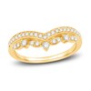 Thumbnail Image 1 of Previously Owned Diamond Contour Anniversary Band 1/3 ct tw Round 14K Yellow Gold