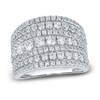 Thumbnail Image 1 of Previously Owned Diamond Multi-Row Ring 3 ct tw 14K White Gold