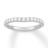 Thumbnail Image 1 of Previously Owned Colorless Diamond Wedding Band 3/8 ct tw Round 14K White Gold