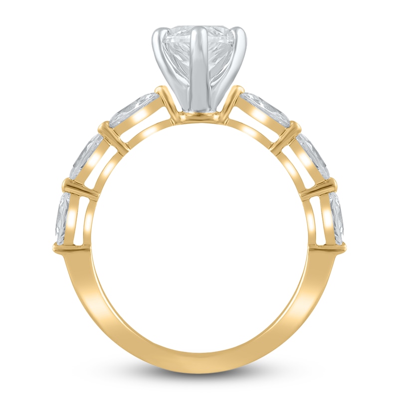 Main Image 2 of Previously Owned Lab-Grown Diamond Engagement Ring 2 ct tw Marquise 14K Yellow Gold