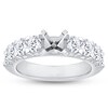 Thumbnail Image 1 of Previously Owned Diamond Engagement Ring Setting 1-1/2 ct tw Oval/Round 18K White Gold