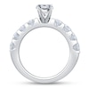 Thumbnail Image 2 of Previously Owned Diamond Engagement Ring Setting 1-1/2 ct tw Oval/Round 18K White Gold