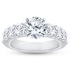 Thumbnail Image 3 of Previously Owned Diamond Engagement Ring Setting 1-1/2 ct tw Oval/Round 18K White Gold