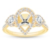 Thumbnail Image 1 of Previously Owned Diamond Engagement Ring Setting 3/4 ct tw Round 18K Yellow Gold