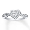 Thumbnail Image 1 of Previously Owned Diamond Promise Ring 1/4 carat tw Round 10K White Gold