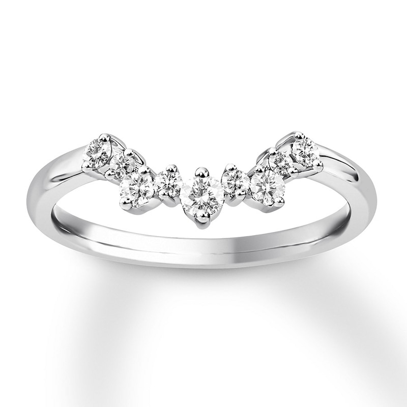 Main Image 1 of Previously Owned Diamond Enhancer Ring 1/4 ct tw Round-cut 14K White Gold
