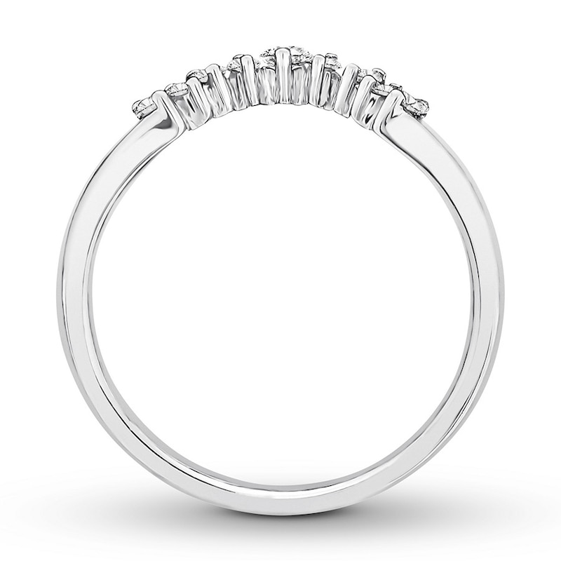Main Image 2 of Previously Owned Diamond Enhancer Ring 1/4 ct tw Round-cut 14K White Gold