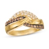 Thumbnail Image 1 of Previously Owned Le Vian Crème Brûlée Diamond Ring 5/8 ct tw Round 14K Honey Gold