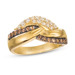 Previously Owned Le Vian Crème Brûlée Diamond Ring 5/8 ct tw Round 14K Honey Gold