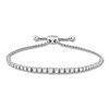 Thumbnail Image 1 of Previously Owned Colorless Diamond Bolo Bracelet 2 ct tw Round 14K White Gold