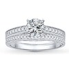 Thumbnail Image 3 of Previously Owned Diamond Bridal Setting 3/8 ct tw Round-cut 14K White Gold