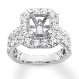 Previously Owned Hearts Desire Ring Setting 2 carats tw Diamonds 18K White Gold