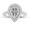 Thumbnail Image 1 of Previously Owned Vera Wang WISH Diamond Engagement Ring Setting 7/8 ct tw Pear 14K White Gold