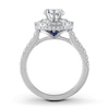 Thumbnail Image 2 of Previously Owned Vera Wang WISH Diamond Engagement Ring Setting 7/8 ct tw Pear 14K White Gold