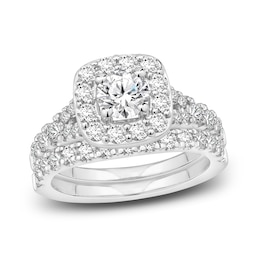 Previously Owned Diamond Bridal Set 1-7/8 ct tw Round 14K White Gold