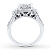 Thumbnail Image 2 of Previously Owned Diamond Engagement Ring 3/4 ct tw Princess-cut 14K White Gold