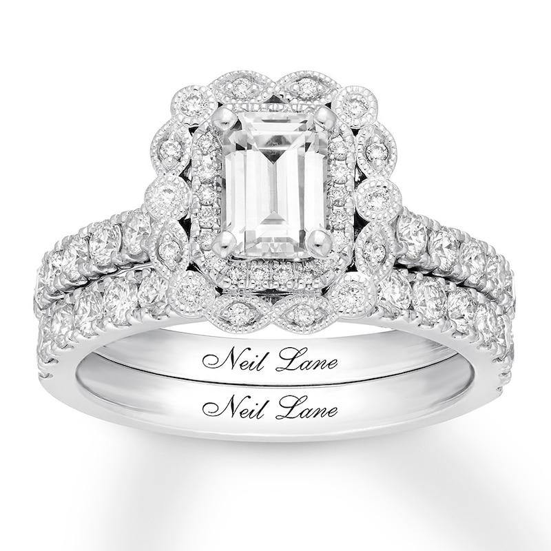 Main Image 1 of Previously Owned Neil Lane Bridal Set 1-7/8 ct tw Diamonds 14K White Gold