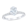Thumbnail Image 1 of Previously Owned Royal Asscher Georgiana Diamond Engagement Ring 1 ct tw Oval 14K White Gold