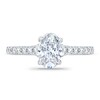 Thumbnail Image 3 of Previously Owned Royal Asscher Georgiana Diamond Engagement Ring 1 ct tw Oval 14K White Gold