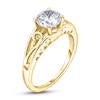Thumbnail Image 2 of Diamond Solitaire Scroll Engagement Ring 1/4 ct tw Round 14K Yellow Gold (I2/I)