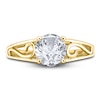 Thumbnail Image 3 of Diamond Solitaire Scroll Engagement Ring 1/4 ct tw Round 14K Yellow Gold (I2/I)