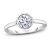 Thumbnail Image 1 of Diamond Solitaire Engagement Ring 1-1/2 ct tw Bezel-Set Round 14K White Gold (I2/I)
